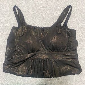 FOREVER 21 METALLIC SHIMMER SHIRT SIZE LARGE